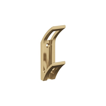 Amerock Avid Contemporary Double Prong Champagne Bronze Wall Hook H37010CZ
